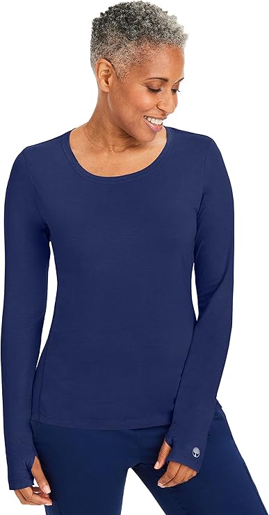 Purple Label by Healing Hands Women's Mackenzie Solid Underscrub Tee