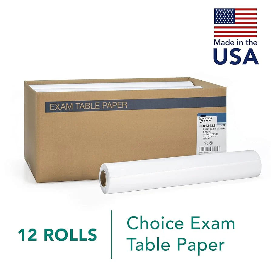 TIDI  Products Exam Table Paper, Standard Smooth