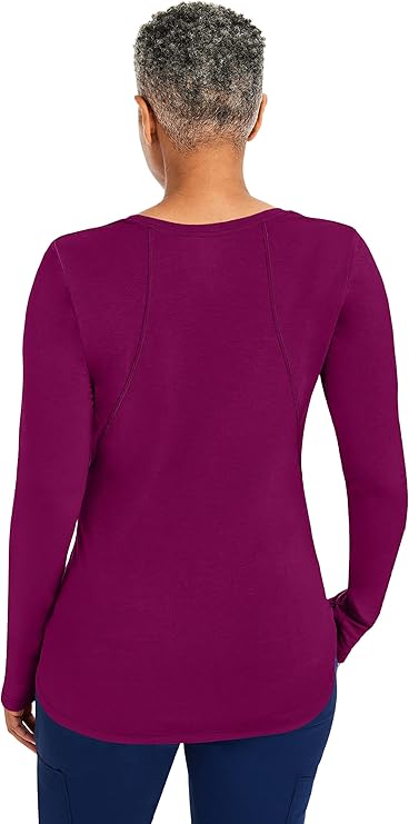 Purple Label by Healing Hands Women's Mackenzie Solid Underscrub Tee