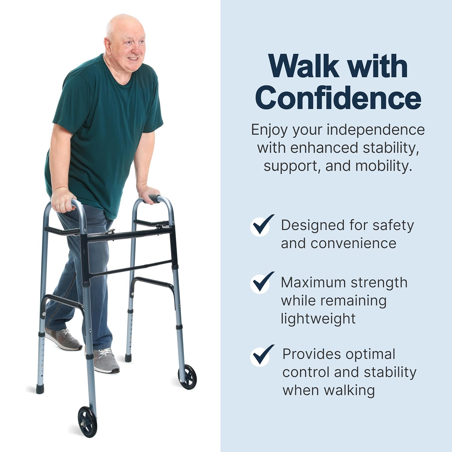 Graham Field Lumex Everyday Dual Release Walker – Lightweight Mobility Support