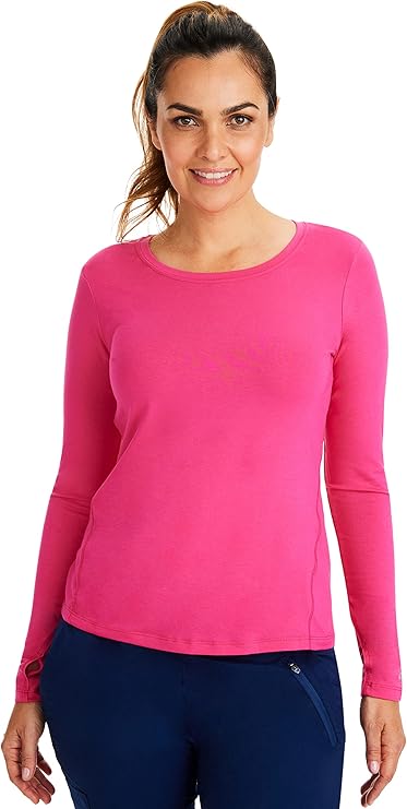 Purple Label by Healing Hands Women's Mackenzie Solid Underscrub Tee