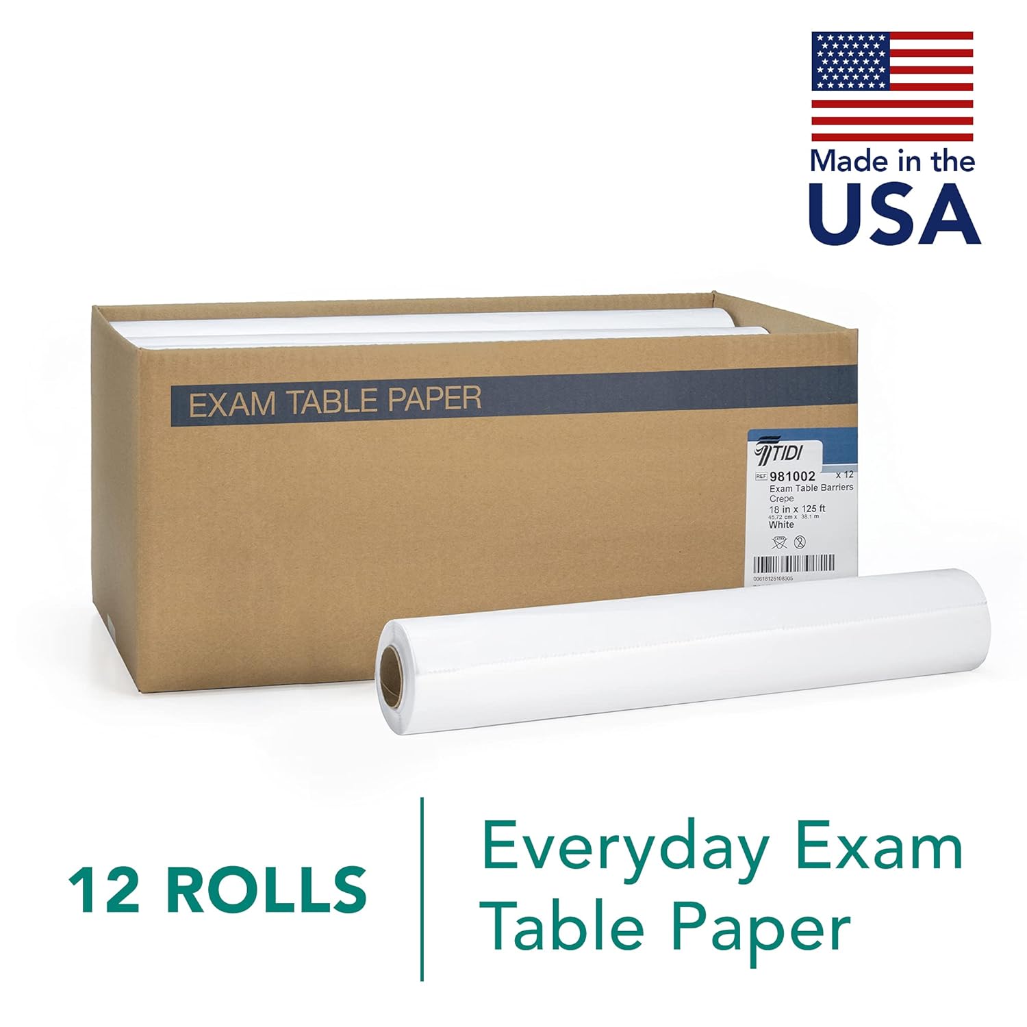TIDI Products Exam Table Barriers, Smooth Rolls