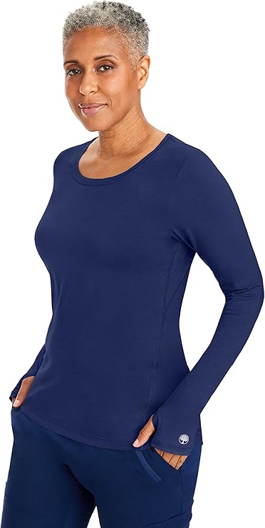 Purple Label by Healing Hands Women's Mackenzie Solid Underscrub Tee