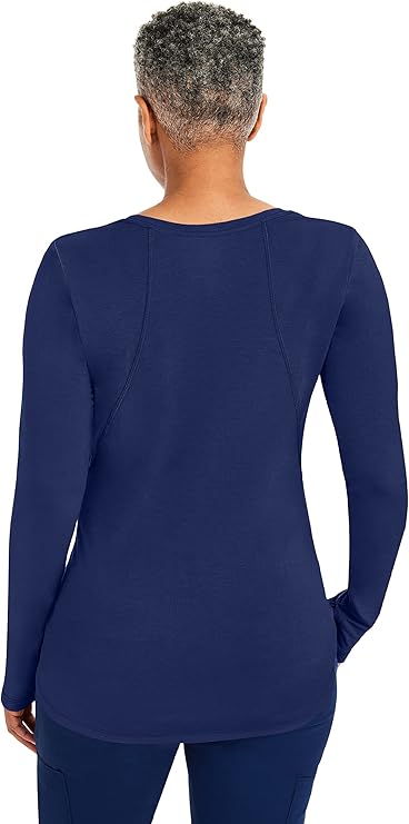 Purple Label by Healing Hands Women's Mackenzie Solid Underscrub Tee