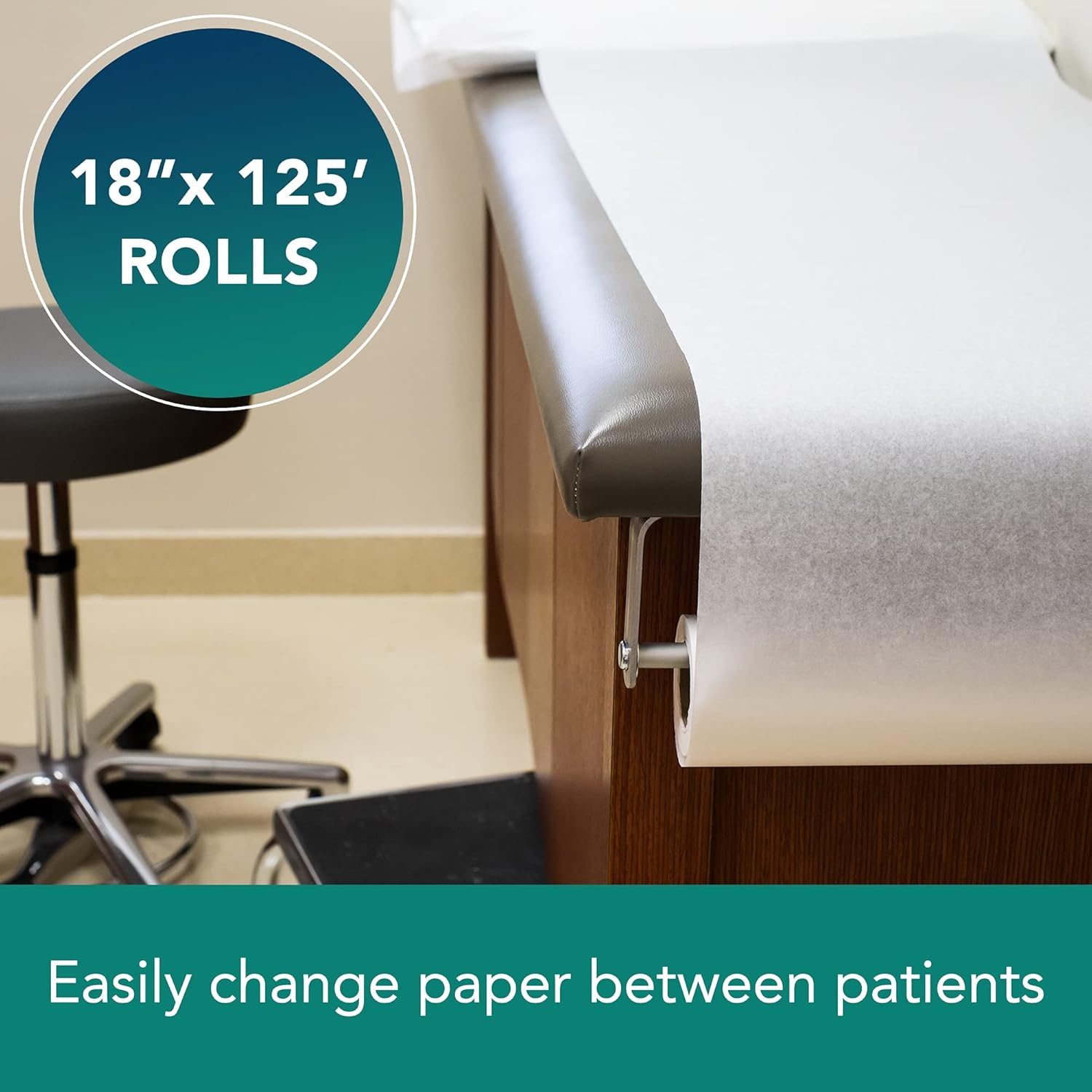 TIDI Products Exam Table Barriers, Smooth Rolls