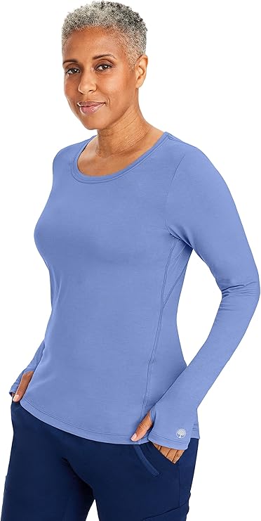 Purple Label by Healing Hands Women's Mackenzie Solid Underscrub Tee