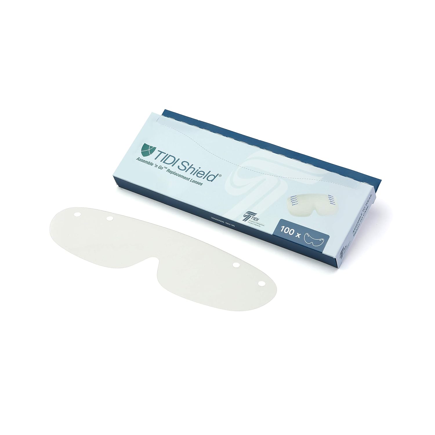 TIDI Products-9210-100 Dispens-A-Lens, Clear, Disposable, Non-Sterile (100/bx)