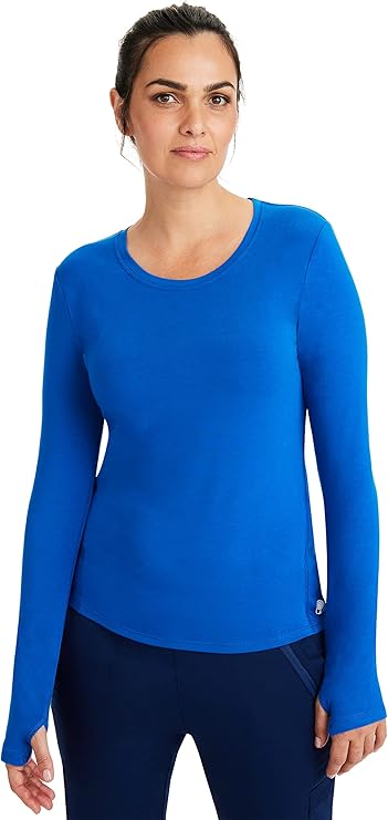 Purple Label by Healing Hands Women's Mackenzie Solid Underscrub Tee
