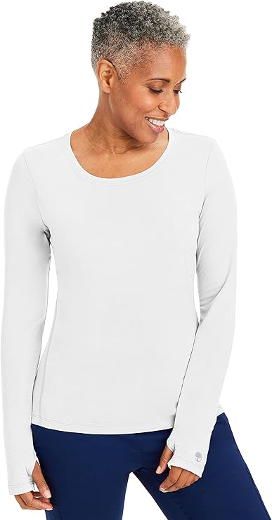 Purple Label by Healing Hands Women's Mackenzie Solid Underscrub Tee