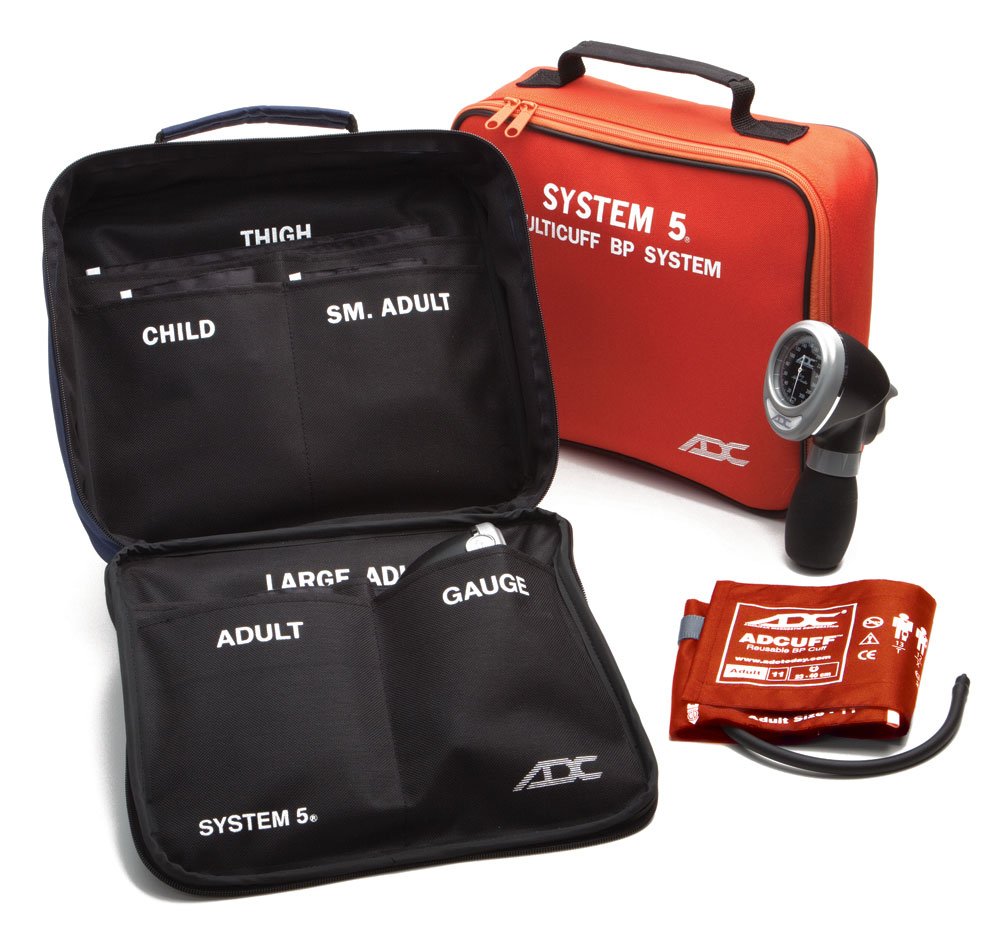 ADC System5 Portable5 Cuff Sphygmomanometer Multicuff Kit