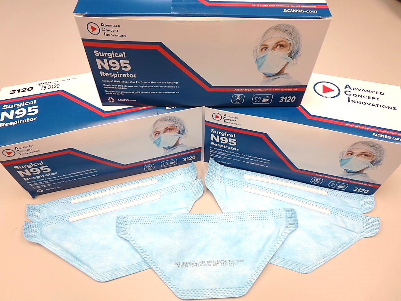 ACI Surgical N95 Respirator Mask - NIOSH Certified