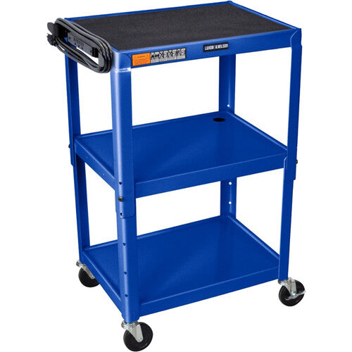 Luxor Adjustable-Height Steel Utility Cart