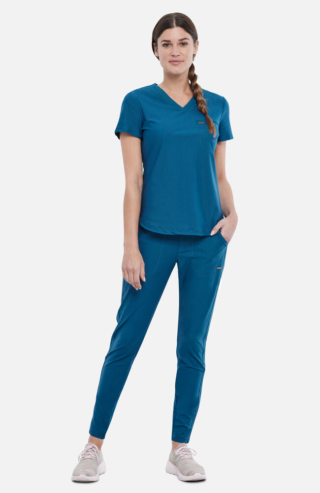 Cherokee Medical FORM Women's Tuck-In Knit Mesh V-Neck Scrub Top