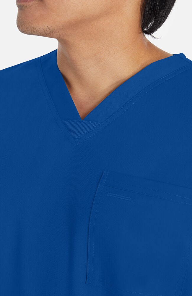 Balance by Dickies Men's Rib Panel V-Neck Scrub Top