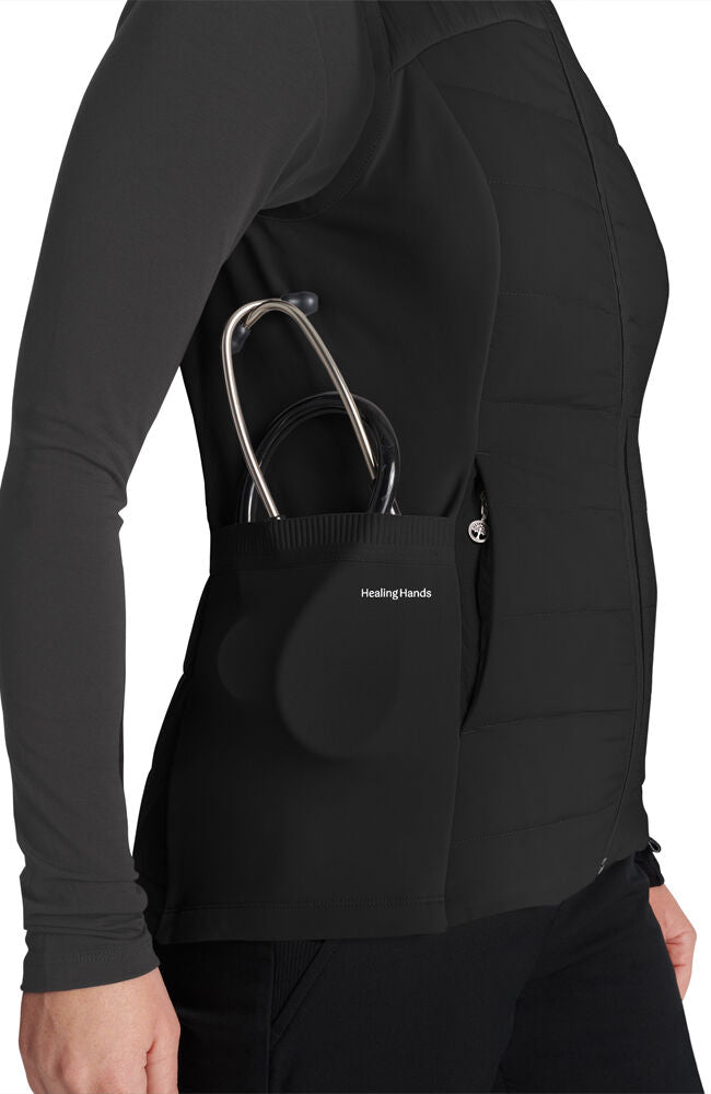 Lifestyle by Healing Hands Women's Khloe Sleeveless Scrub Jacket