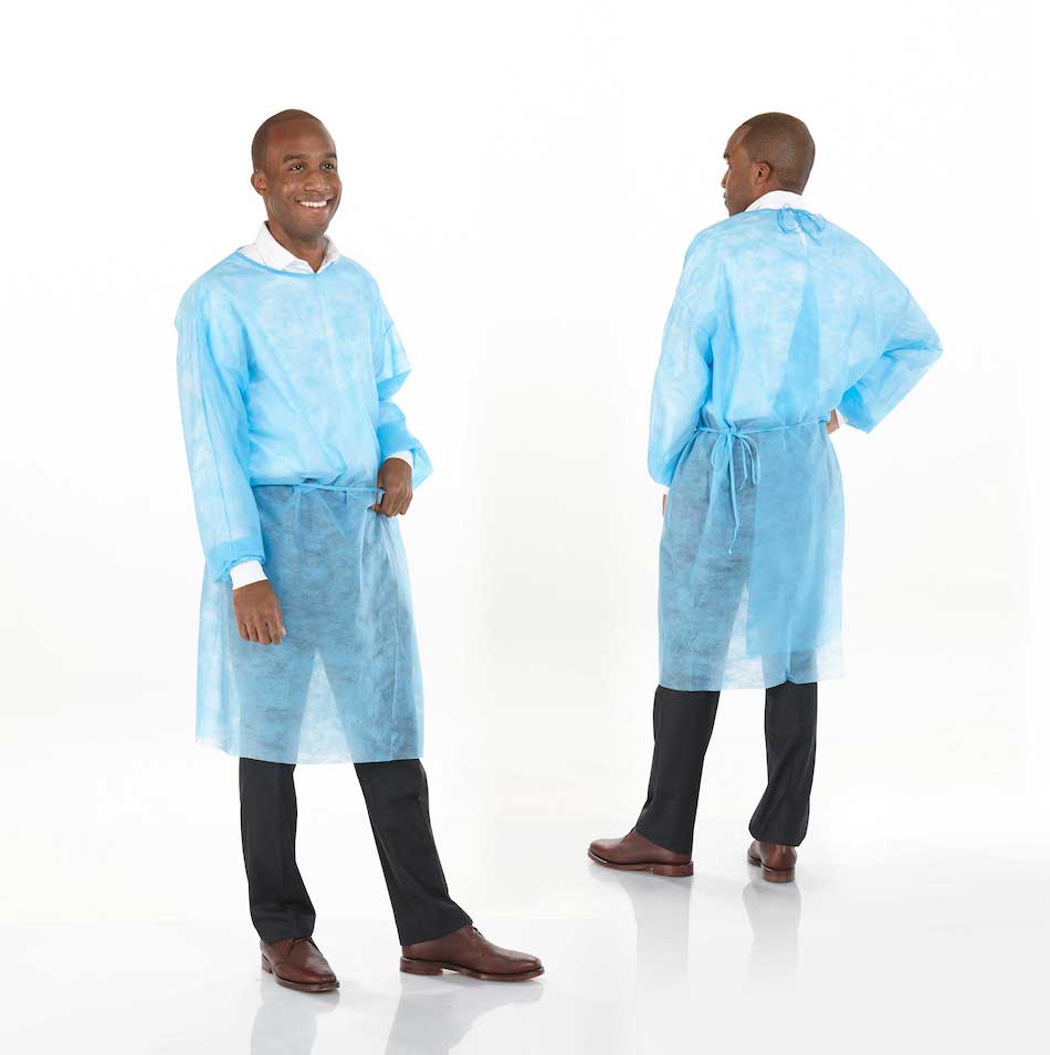 Medicom Safewear Protective Apparel Form-Fit Isolation Gown (Unisex)