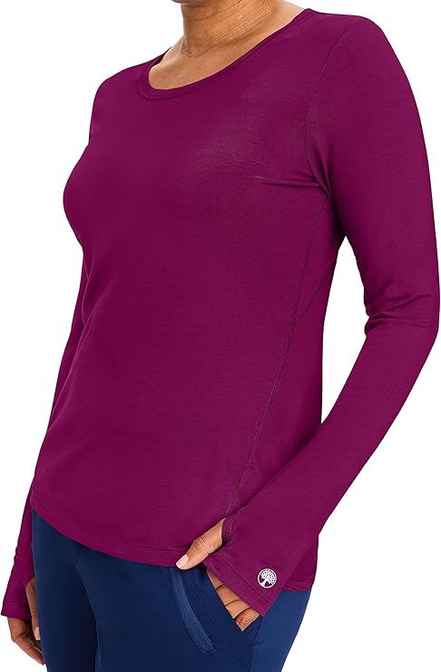 Purple Label by Healing Hands Women's Mackenzie Solid Underscrub Tee