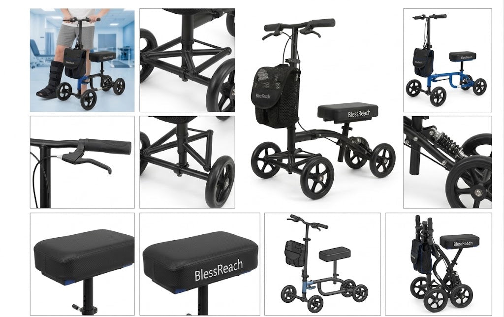 A2Z Mobility-T550BLK knee scooter - Black (1 EA)