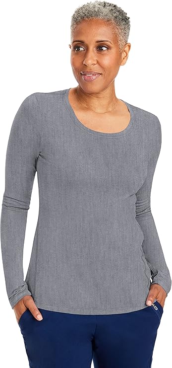 Purple Label by Healing Hands Women's Mackenzie Solid Underscrub Tee