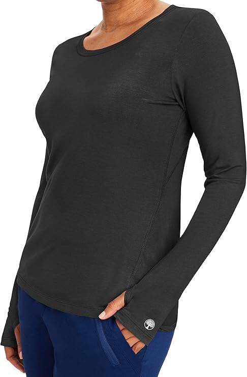 Purple Label by Healing Hands Women's Mackenzie Solid Underscrub Tee