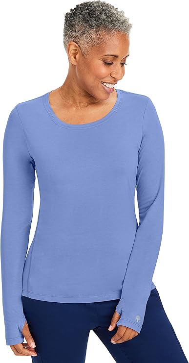 Purple Label by Healing Hands Women's Mackenzie Solid Underscrub Tee