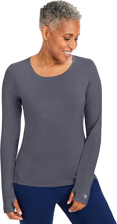 Purple Label by Healing Hands Women's Mackenzie Solid Underscrub Tee