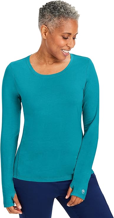 Purple Label by Healing Hands Women's Mackenzie Solid Underscrub Tee