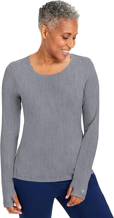 Purple Label by Healing Hands Women's Mackenzie Solid Underscrub Tee