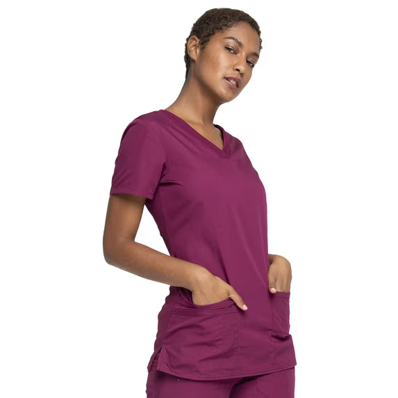 Cherokee Medical WW Originals Women's Knit V-Neck Solid Scrub Top