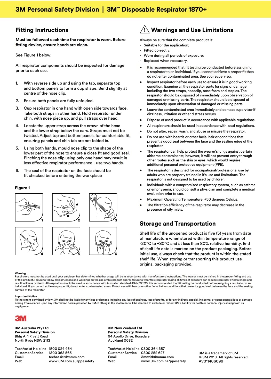 3M™ 1870+ N95 Health Care Particulate Respirator and Surgical Mask
