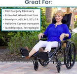 Vive Health-MOB1103BLK Reclining Wheelchair with Headrest - Black