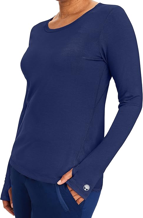 Purple Label by Healing Hands Women's Mackenzie Solid Underscrub Tee