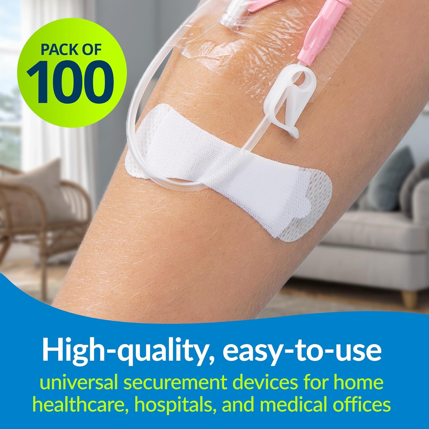 TIDI Products LLC GRIP-LOK® Securement Device, Universal, Small, (100/Box)