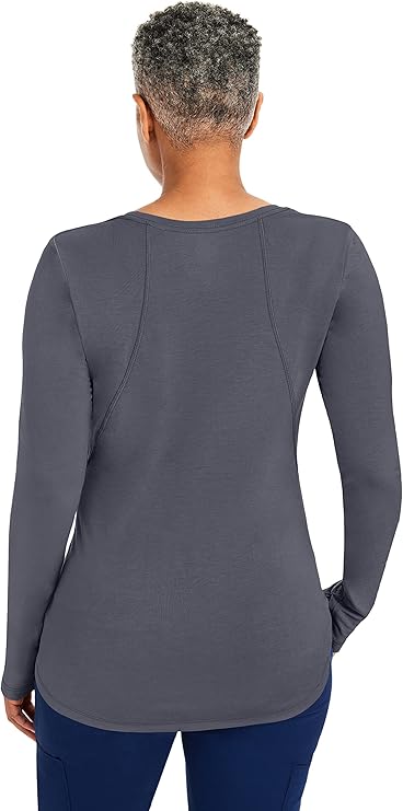 Purple Label by Healing Hands Women's Mackenzie Solid Underscrub Tee