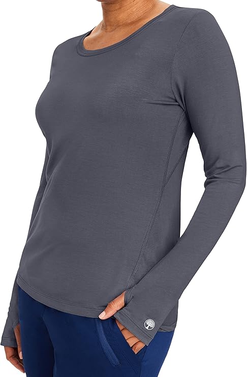Purple Label by Healing Hands Women's Mackenzie Solid Underscrub Tee