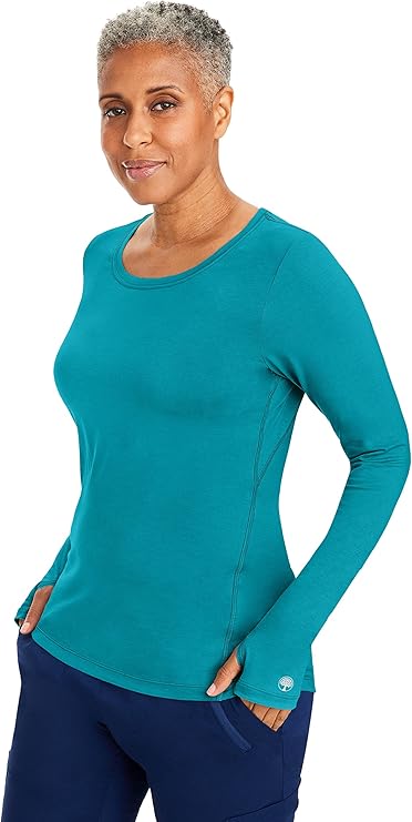 Purple Label by Healing Hands Women's Mackenzie Solid Underscrub Tee