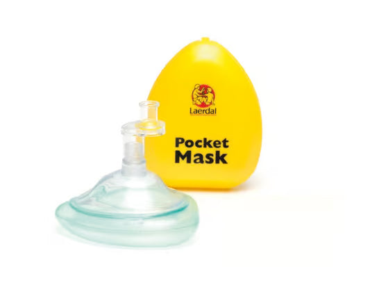 LAERDAL-82001933 Solo mascarilla de bolsillo, estuche rígido amarillo