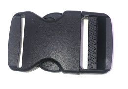 Therafin-31839-Buckle, Side Release, 1-1/2", Black