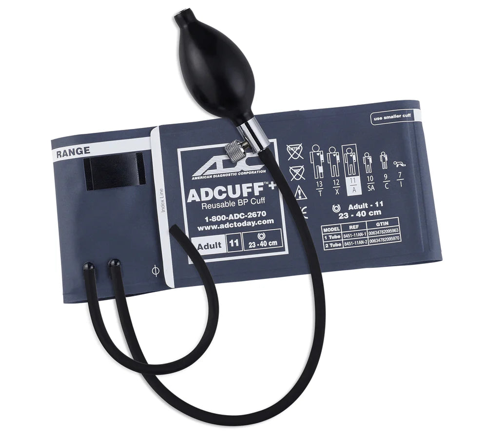 ADC 8650-10SA ADCUFF SPU Inflation System Small Adult, Royal Blue, 5/pkg