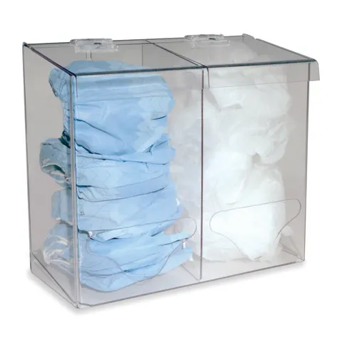 Bowman Dispensers/Marketlab-8687 Bulk Dispenser, Double • Short • Acrylic • 12"W x 5.5"D x 11"H
