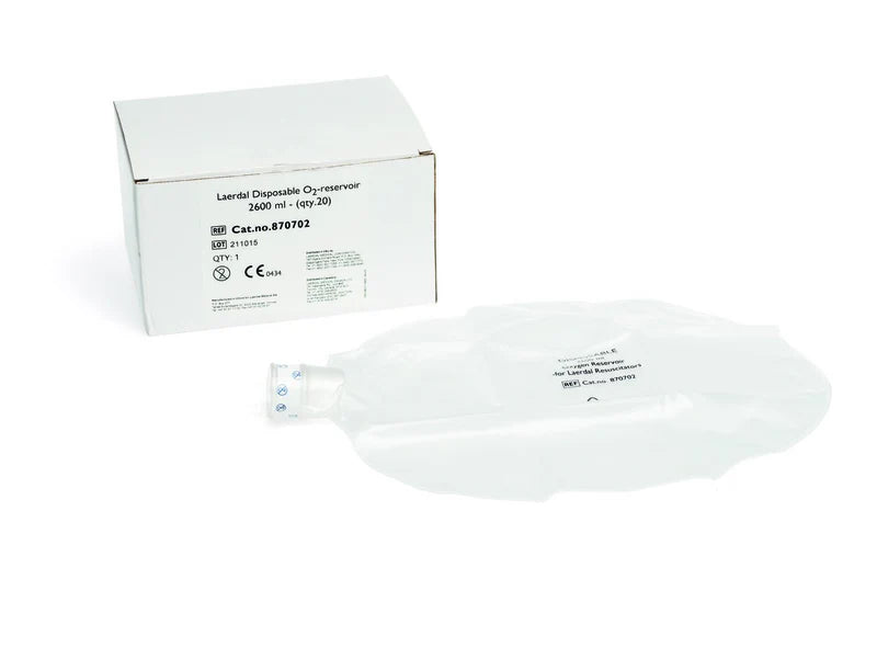 Laerdal-870702 Disp. 02 Reser.bag 2600ml pkg 20