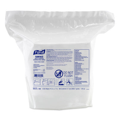Gojo-9103-02 PURELL® Surface Multi-Purpose Disinfecting Wipes, High-Capacity, 1200ct (2pk/cs)