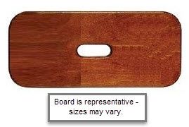 Therafin-31524-Transfer Board, Theraslide, 29" w/ Hand Hole, Walnut Stained Birch