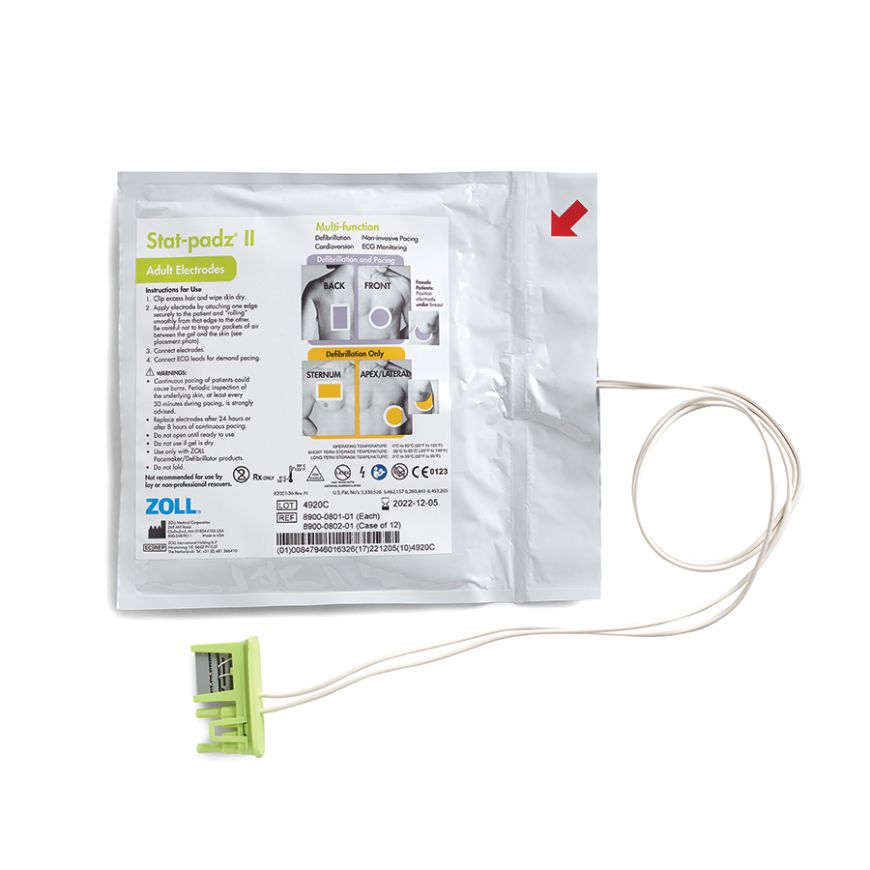 Electrodos para desfibrilador multifunción Zoll Stat-padz II HVP