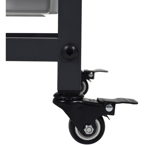 Luxor-MBS-DR-8S4L Double Row Mobile Bin Storage Unit (Small & Large Bins)