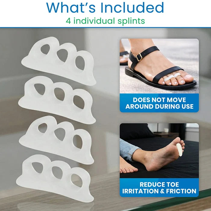 Vive Health-INS1044WHT 3-Loop Hammer Toe Splint