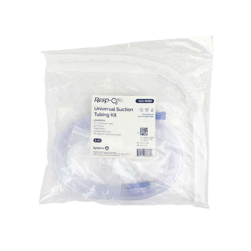 Dynarex 32410SuctionBarbedElbowTubingKit,10/cs