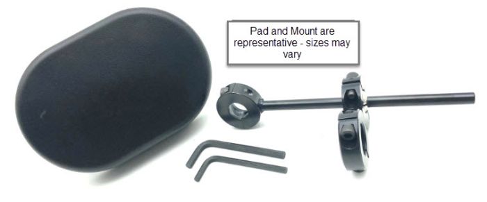 Therafin-Knee Adductor Hdw, Multi-Axis, 1" Mount