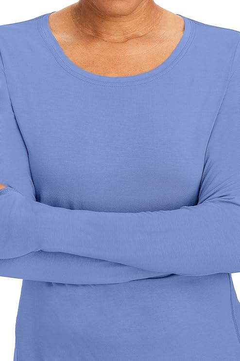 Purple Label by Healing Hands Women's Mackenzie Solid Underscrub Tee