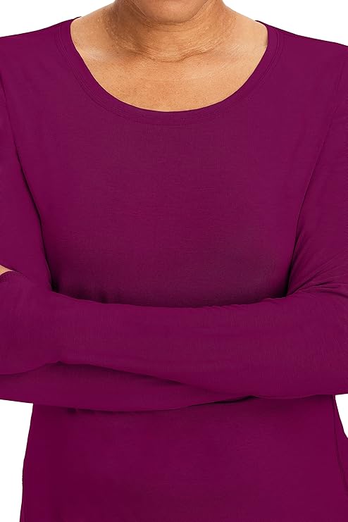 Purple Label by Healing Hands Women's Mackenzie Solid Underscrub Tee